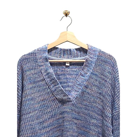 J. Jill Blue Jasper Dropped Shoulder Sweater Size L - Picture 6 of 13